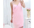 Pink Or Puple Bath Towel Dress Home Luxury Self Care Relaxation - Pink