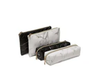 Marble Toiletry Bag Cosmetics Storage Portable Toiletries Travel Case - White