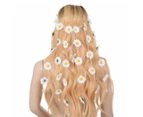 Boho Headband Sunflower Daisies Crown Hair Accessories Women - Rainbow