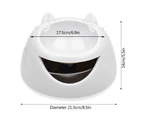 Usb Rechargeable Automatic Pet Water Bowl For Dogs And Cats - Black And White
