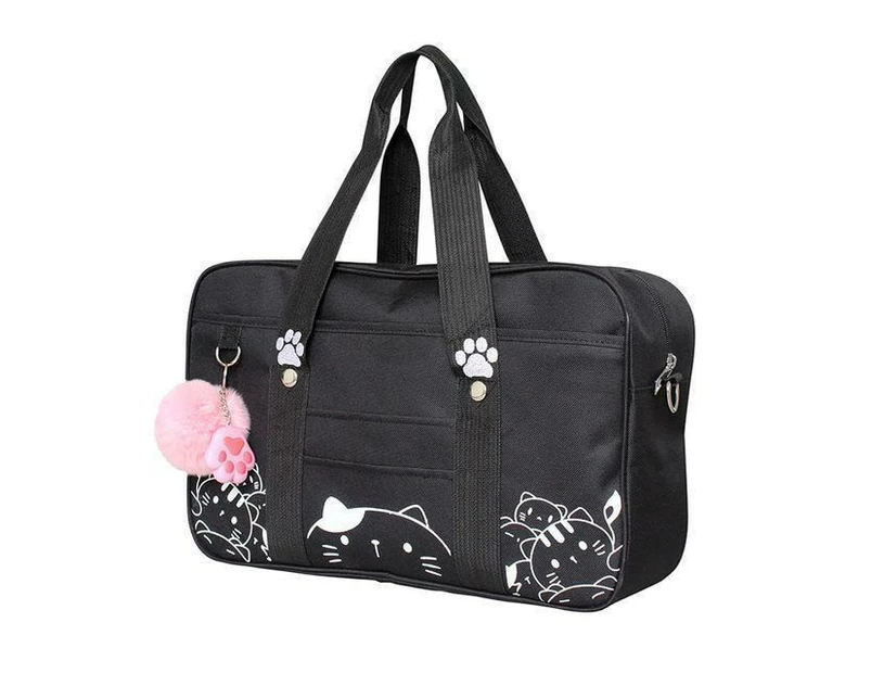 Kitten Duffle Bag - Black