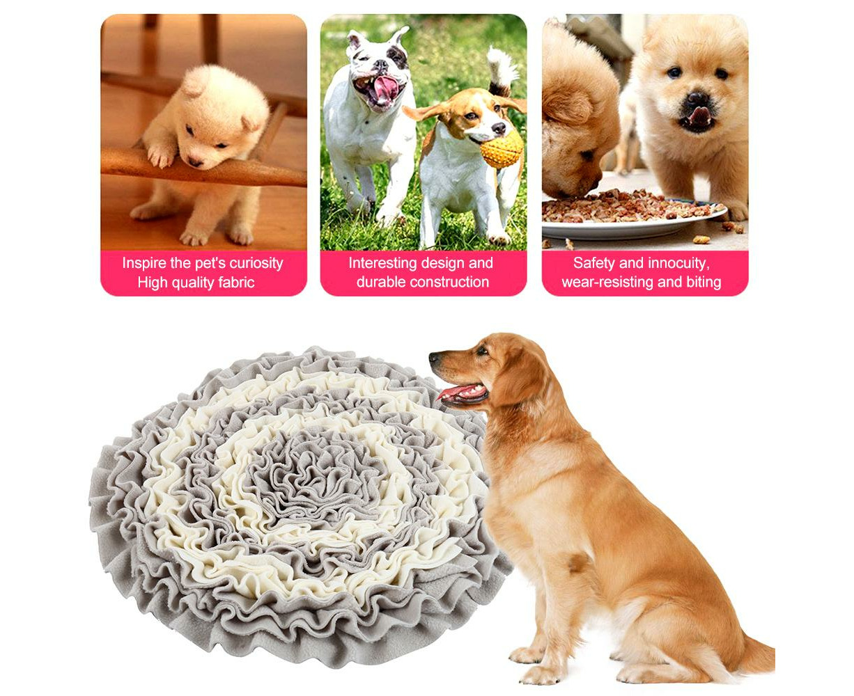 50x50cm Pet Dog Snuffle Mat Nose Smell Training Sniffing Pad Slow