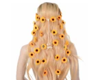 Boho Headband Sunflower Daisies Crown Hair Accessories Women - White