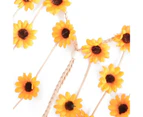 Boho Headband Sunflower Daisies Crown Hair Accessories Women - Pink