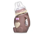 Baby Bear Glass Bottle - Brown