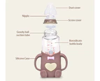 Baby Bear Glass Bottle - Purple