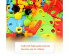 234pcs Mosaic Building Blocks Screws Nut DIY Puzzle Assemble Toy Set Child Gift