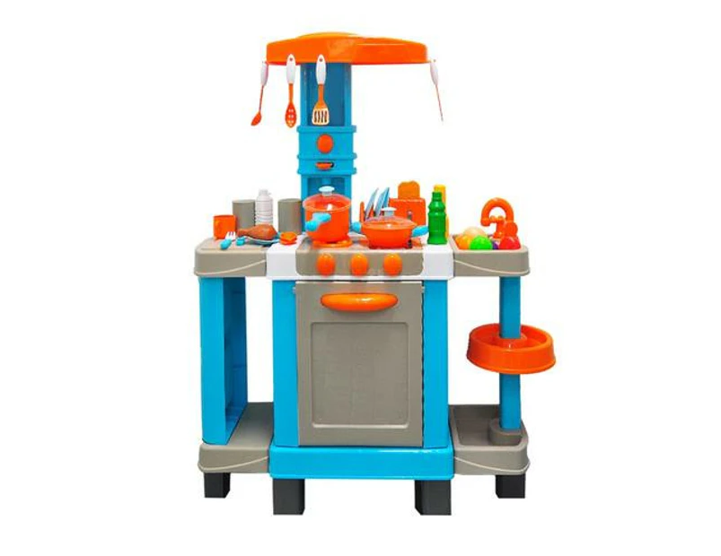 Kids Pretend Stimulation Large Toys Deluxe Kitchen Play Sets w Music Light Gift