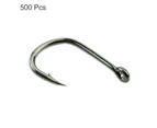 Fulllucky 500Pcs 10 Sizes Assorted Sharpened Fishing Hooks Lures Baits with Tackle Box
