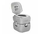 Camping Outdoor Portable Camp Toilet Grey - 22L