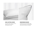 Bedra Pillow Duck Feather Down Pillows Twin Pack - White