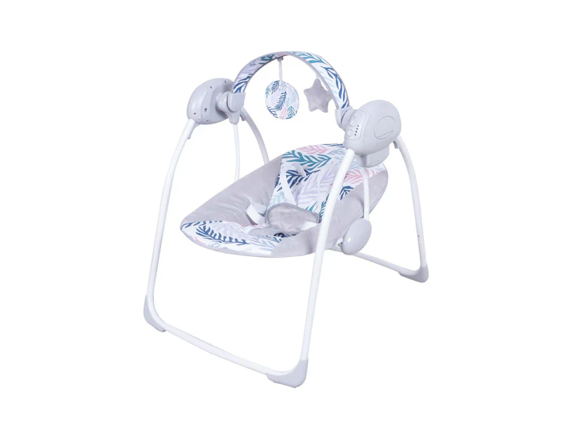 Childcare Vibe 'N' Swing Electronic Baby Newborn Bouncer Hanging Toys Tropic Grey