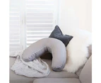 Milkbar Large Adjustable Milkbar Body Nursing Feeding Support Pillow 51x61cm GRY