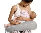 Milkbar Cotton Cover Washable Cushion Single Nursing Baby Feeding Pillow Grey