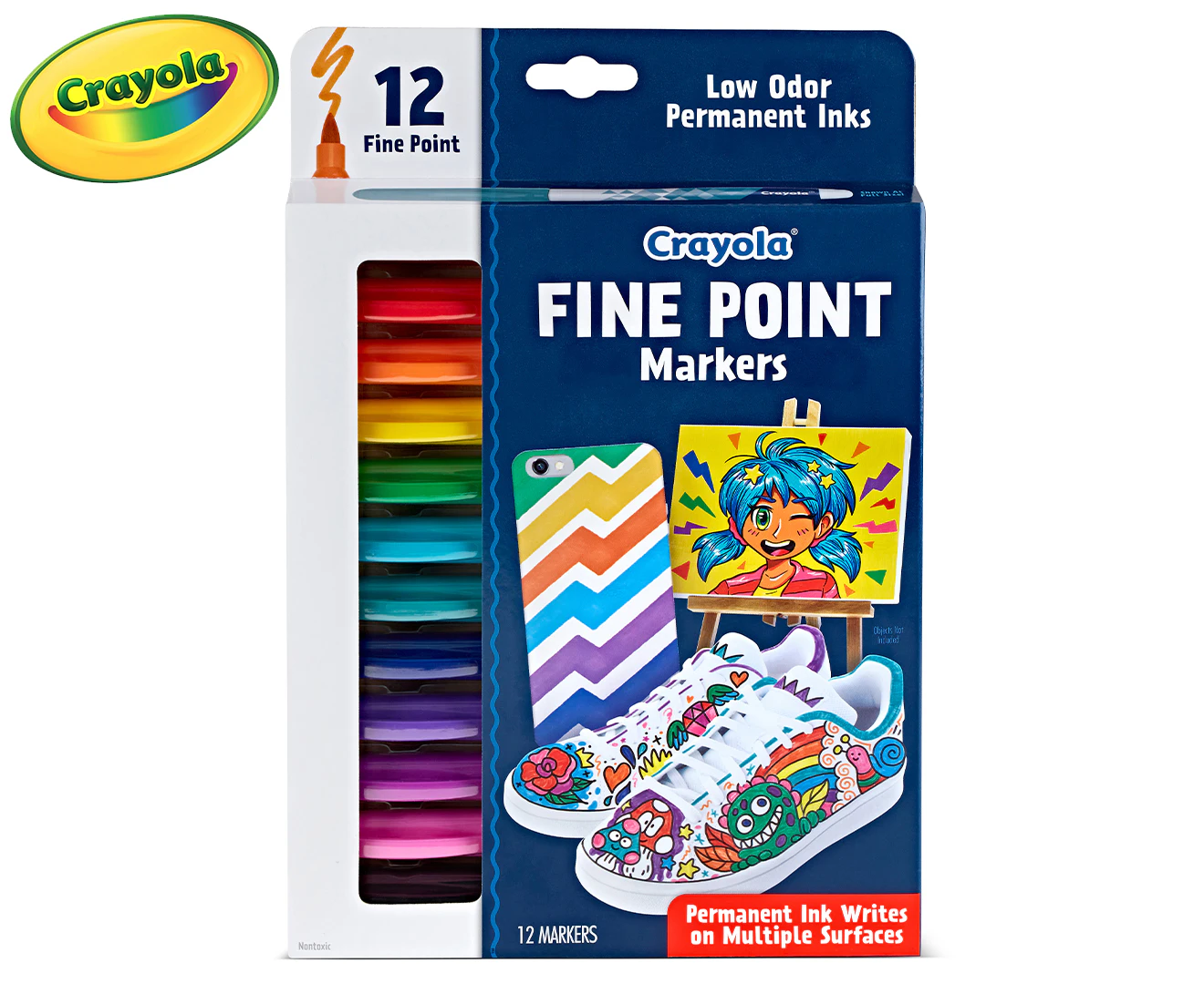 Crayola Clicks 10 Pack Retractable Markers