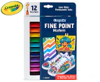 Crayola Fine Point Markers 12-Pack