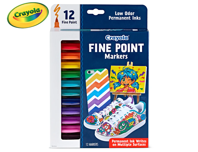 Crayola Fine Point Markers 12-Pack