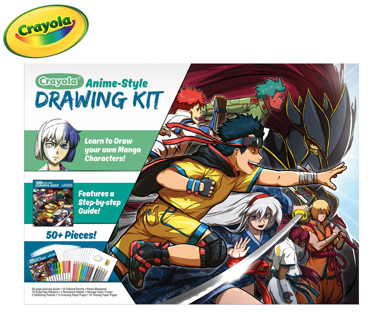 Crayola 50-Piece Anime-Style Drawing Kit