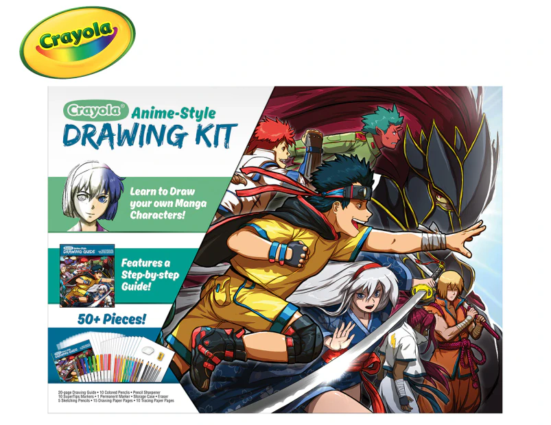 Crayola 50-Piece Anime-Style Drawing Kit