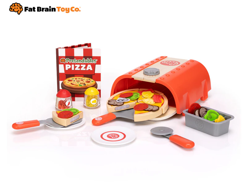 Fat Brain Toys 33-Piece Pretendables Backyard Pizza Oven Set