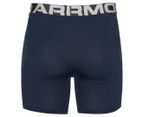 Under Armour Men's Charged Cotton 6" Boxerjock Trunks 3-Pack - Red/Academy/Mod Grey Medium Heather