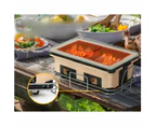 Ceramic BBQ Grill Smoker Hibachi Japanese Tabletop Charcoal Barbecue