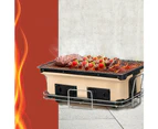 Ceramic BBQ Grill Smoker Hibachi Japanese Tabletop Charcoal Barbecue