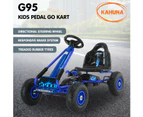 Kahuna G95 Kids Ride On Pedal Go Kart - Blue