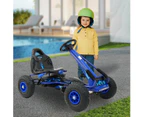 Kahuna G95 Kids Ride On Pedal Go Kart - Blue