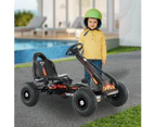 Kahuna G95 Kids Ride On Pedal-Powered Go Kart - Black