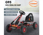 Kahuna G95 Kids Ride On Pedal-Powered Go Kart  - Red