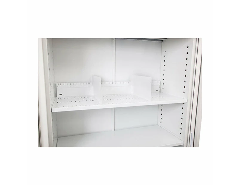 Move Slotted Shelf To Suit 1200Mm W Tambour Door Unit - White
