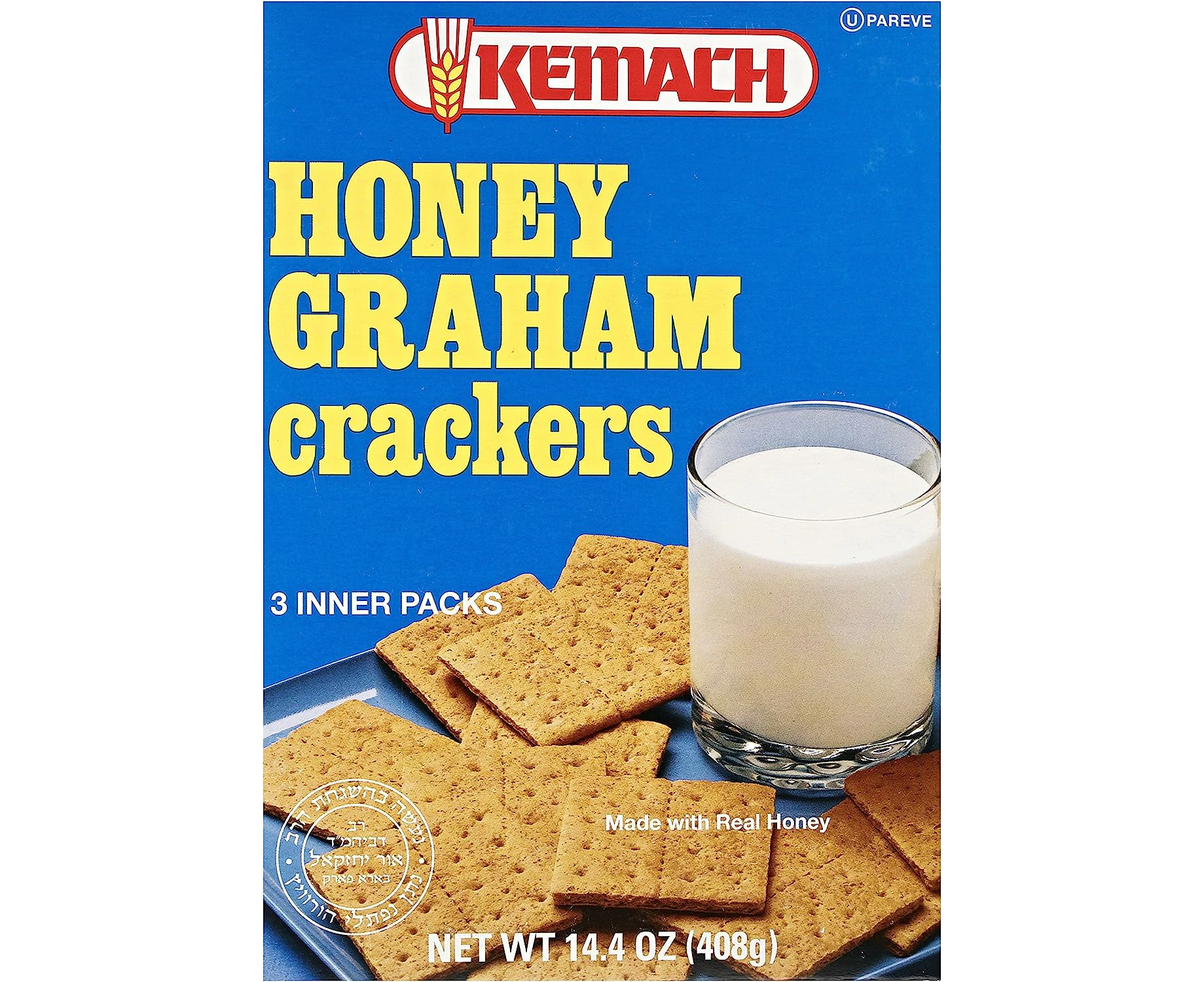 Kemach Honey Graham Crackers 408g