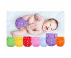 Rainbow Adjustable Reusable Cloth Nappies Washable Diaper Training Pants - 7Pack