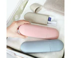 Portable Travel Toothbrush Toothpaste Holder Toiletries Accessories - Pink