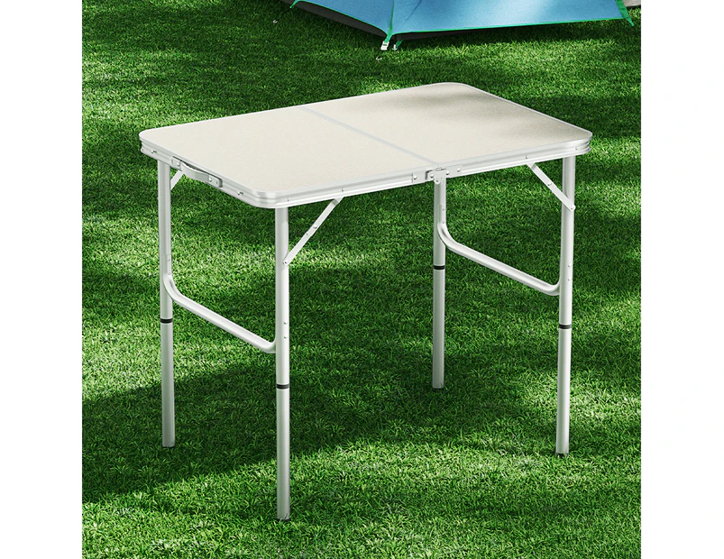 Weisshorn Folding Camping Table 90CM Adjustable Portable Outdoor Picnic Desk
