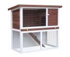 Advwin Rabbit Hutch Bunny Cage Large Run Cage Pet House