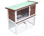 Advwin Rabbit Hutch Bunny Cage Large Run Cage Pet House