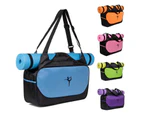 Multi Purpose Gym Bag With Yoga Mat In Blue / Pink Green Purple Orange - Purple