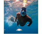Diving Snorkelling Full Face Snorkeling Mask - Black
