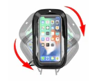 Touch Screen Waterproof Bicycle Bracket Mobile Phone Holder - Black