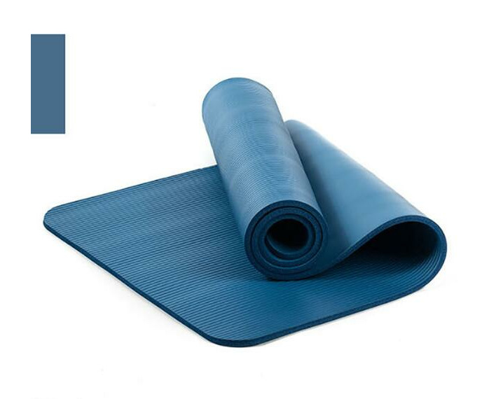 183x60 Yoga Mat 10mm Thick Non Slip Fitness Exercise Pilates Gym Carry  Strap NBR