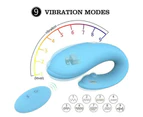 Remote Vibrator Rechargeable Sex Toy For Women Couples Wearable Bullet Egg Clitoral Gspot - Blue