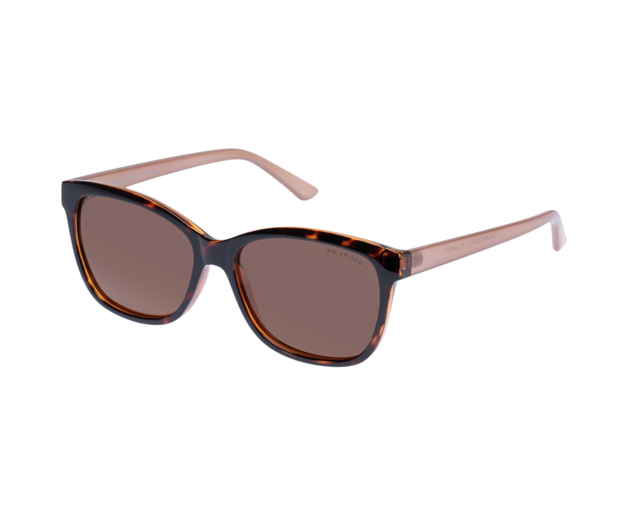 Cancer Council Female Allambie Petite Dark Tort Tan D-Frame Sunglasses