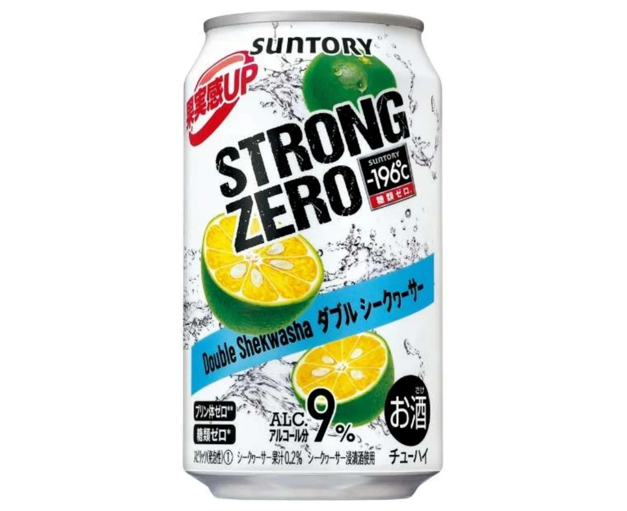 Suntory -196 Strong Zero Double Shekwasha Citrus (10X350ML)