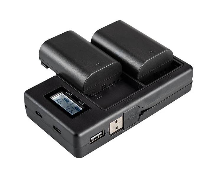 Inca SETCD-SD005 2-Slots USB Charger & Battery Kit for Canon-LP-E6