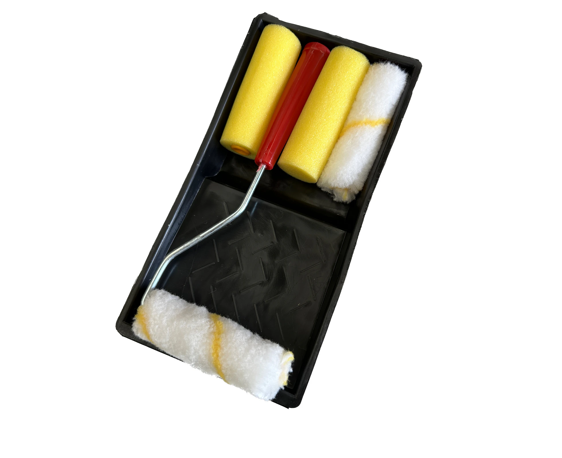 6pcs PAINT ROLLER KIT SET with Tray Painting Runner Decor