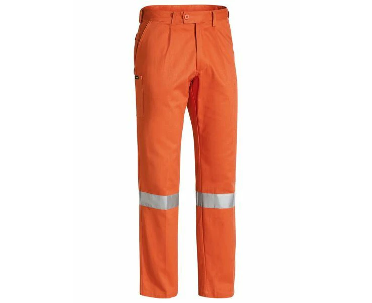 Bisley 3M Taped Original Work Pants Trousers - Orange