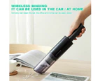 Wireless 6000pa Portable Car Vacuum Cleaner (white)