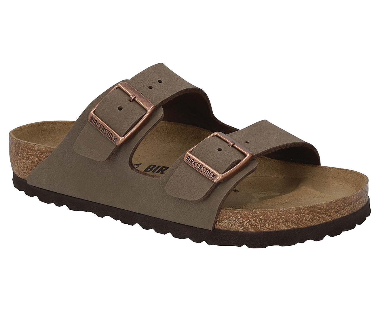 Birkenstock Unisex Arizona Birkibuc Regular Fit Sandals - Mocha | Catch ...
